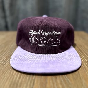 Desert logo hat (purple/pink)